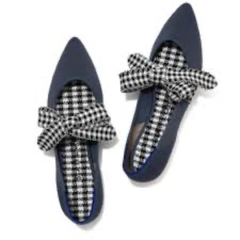 NWT Rothys Ink Gingham Mary Janes